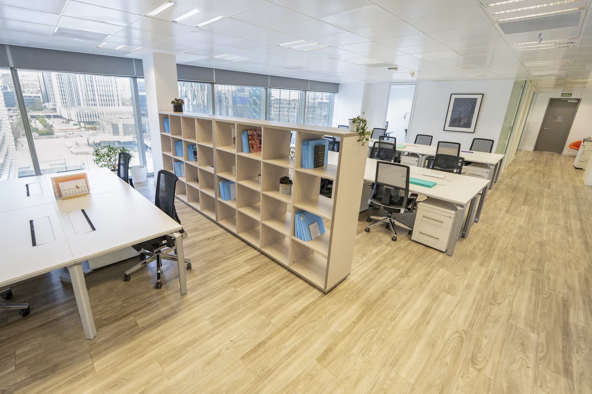 Offices with private spaces