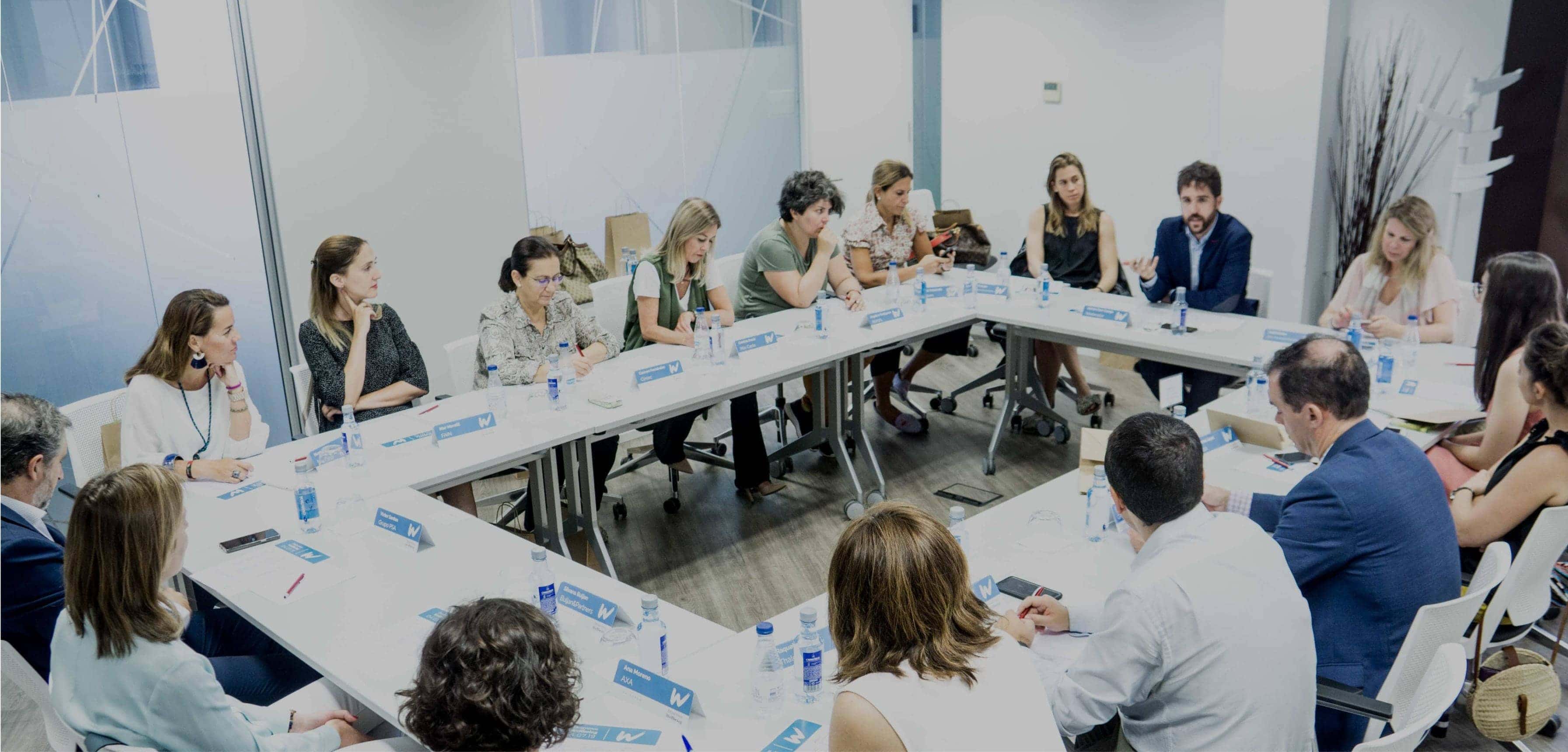 Sala de reuniones alquilada para Wellbeing 